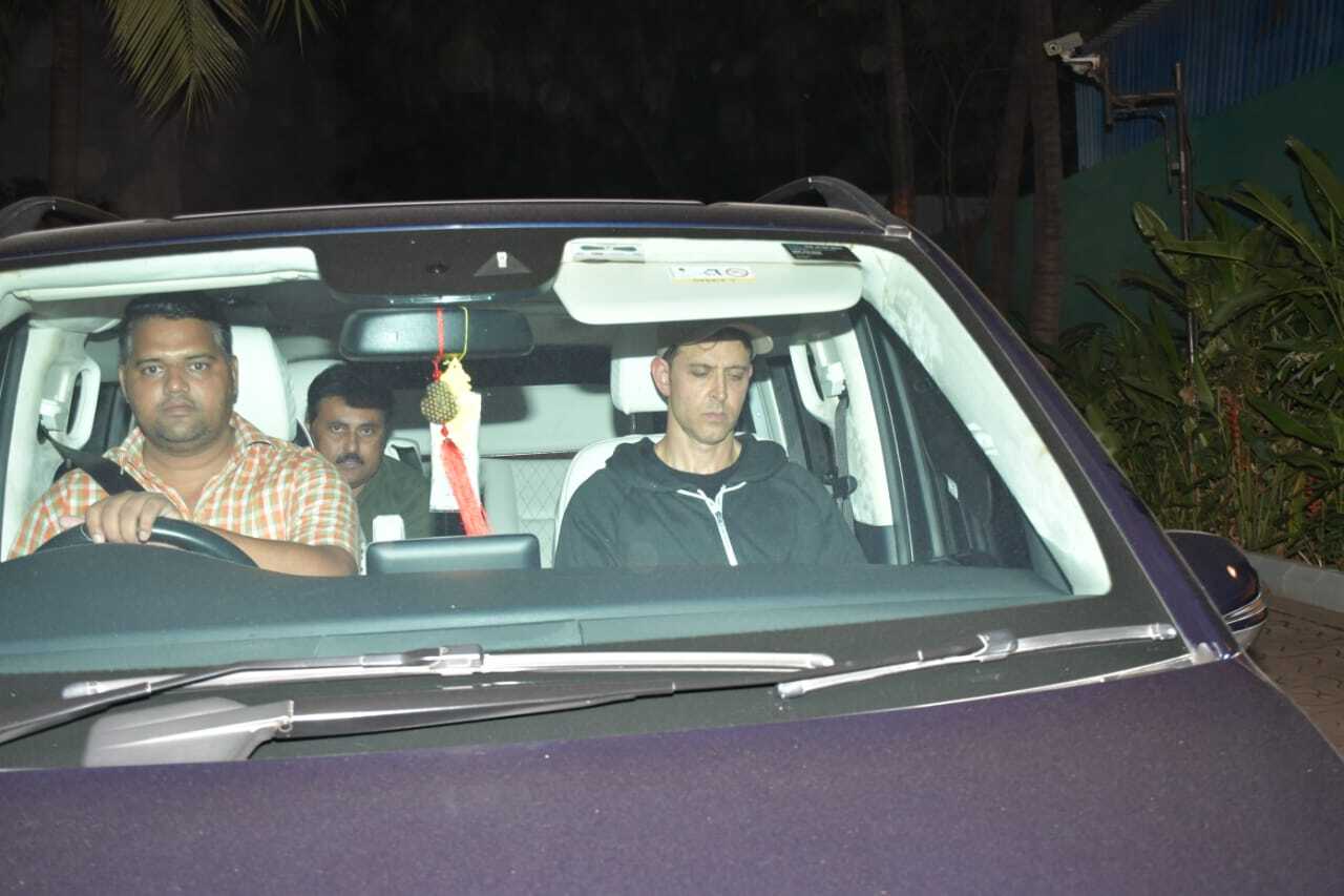 Hrithik was spotted in his care